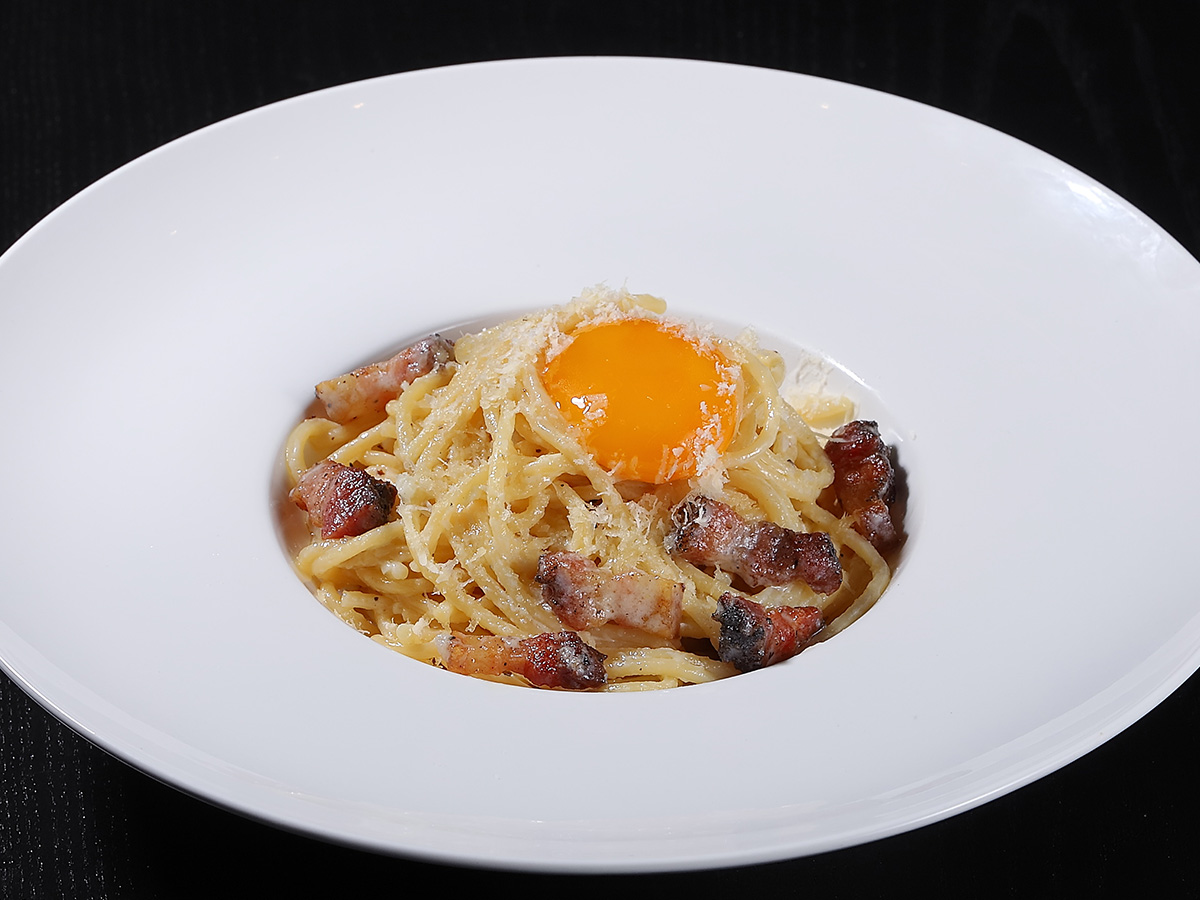 Spaghetti Carbonara with Pancetta