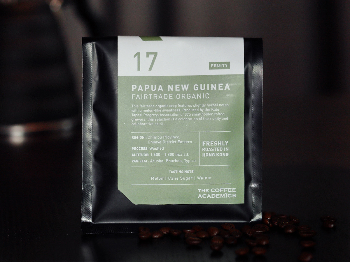 17 PAPUA NEW GUINEA Fairtrade Organic Roasted Coffee Bean 200g