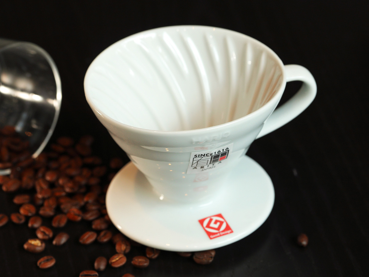 HARIO(043) V60 Coffee Dripper 02 Ceramic/ White